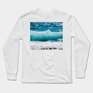 Blue ocean waves Long Sleeve T-Shirt